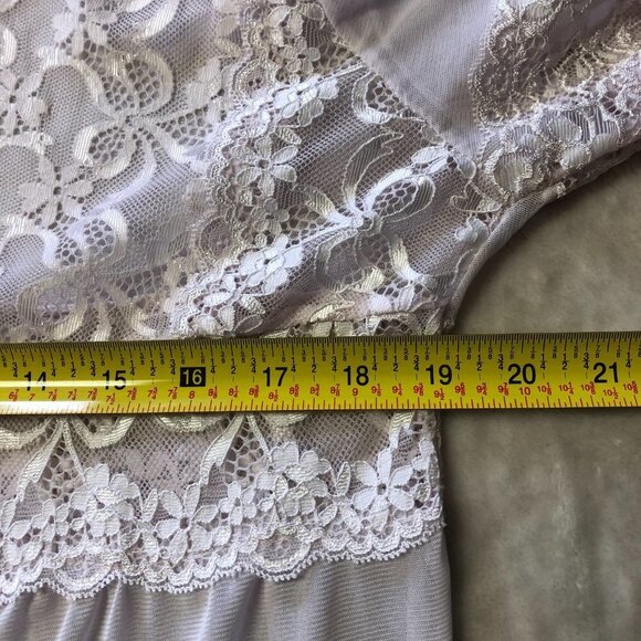 ABB Classic Pale Pink Lace & Sheer Netting Robe Size XL - Picture 11 of 15